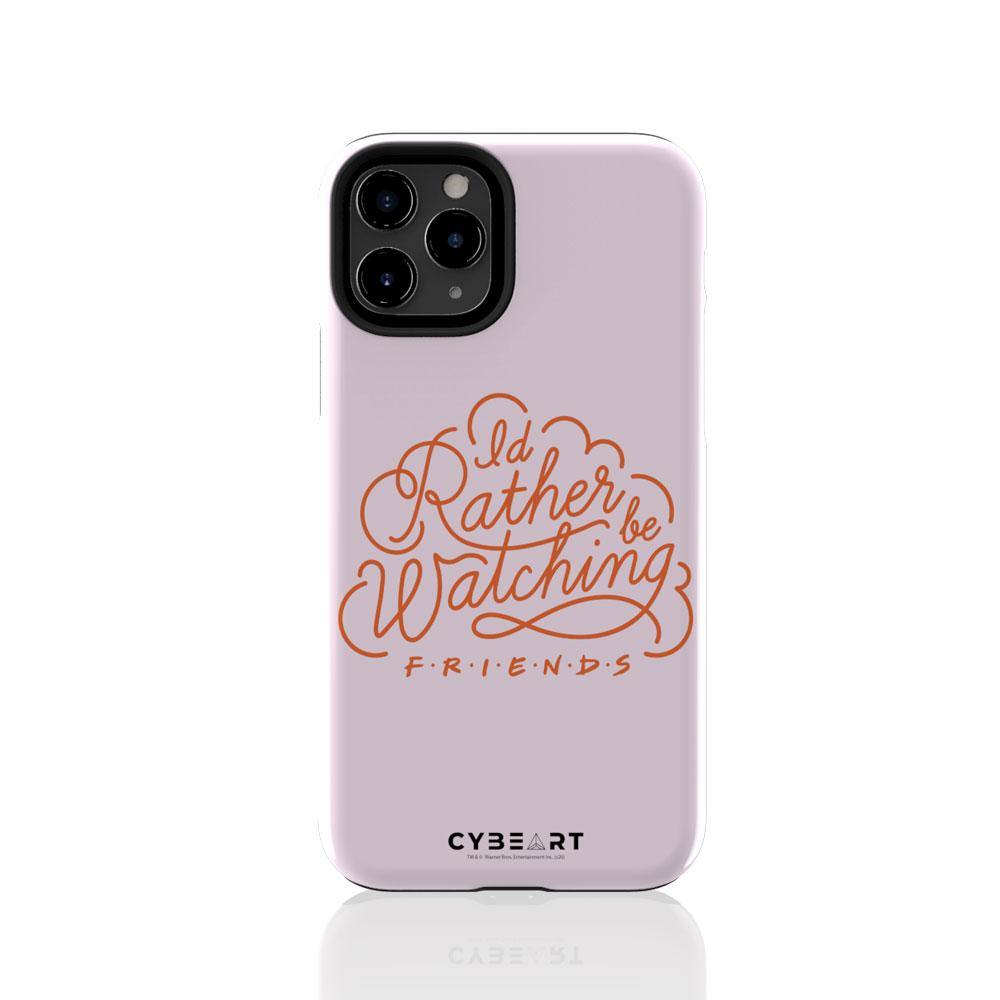 I'd Rather be Watching Friends - Red Text - Cybeart