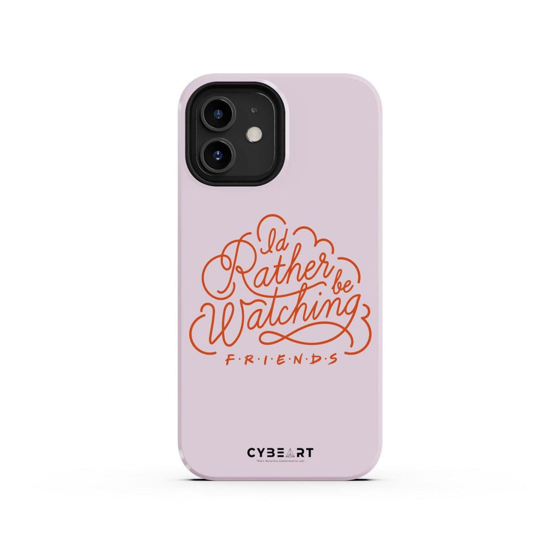 I'd Rather be Watching Friends - Red Text - Cybeart