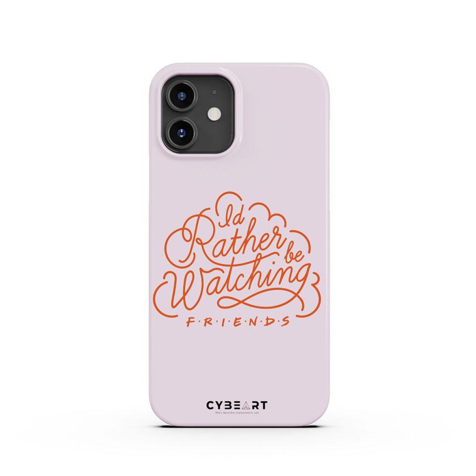 I'd Rather be Watching Friends - Red Text - Cybeart