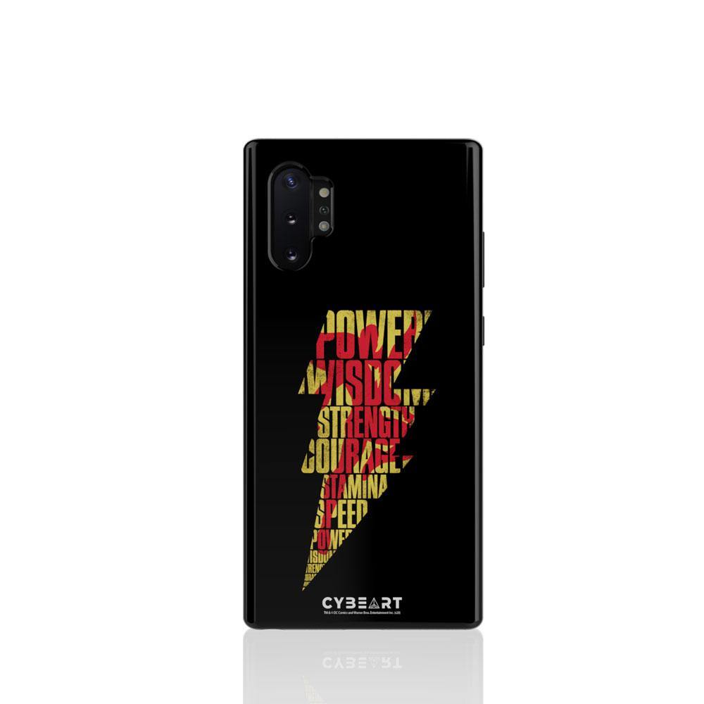 Shazam Emblem Text Art - Cybeart