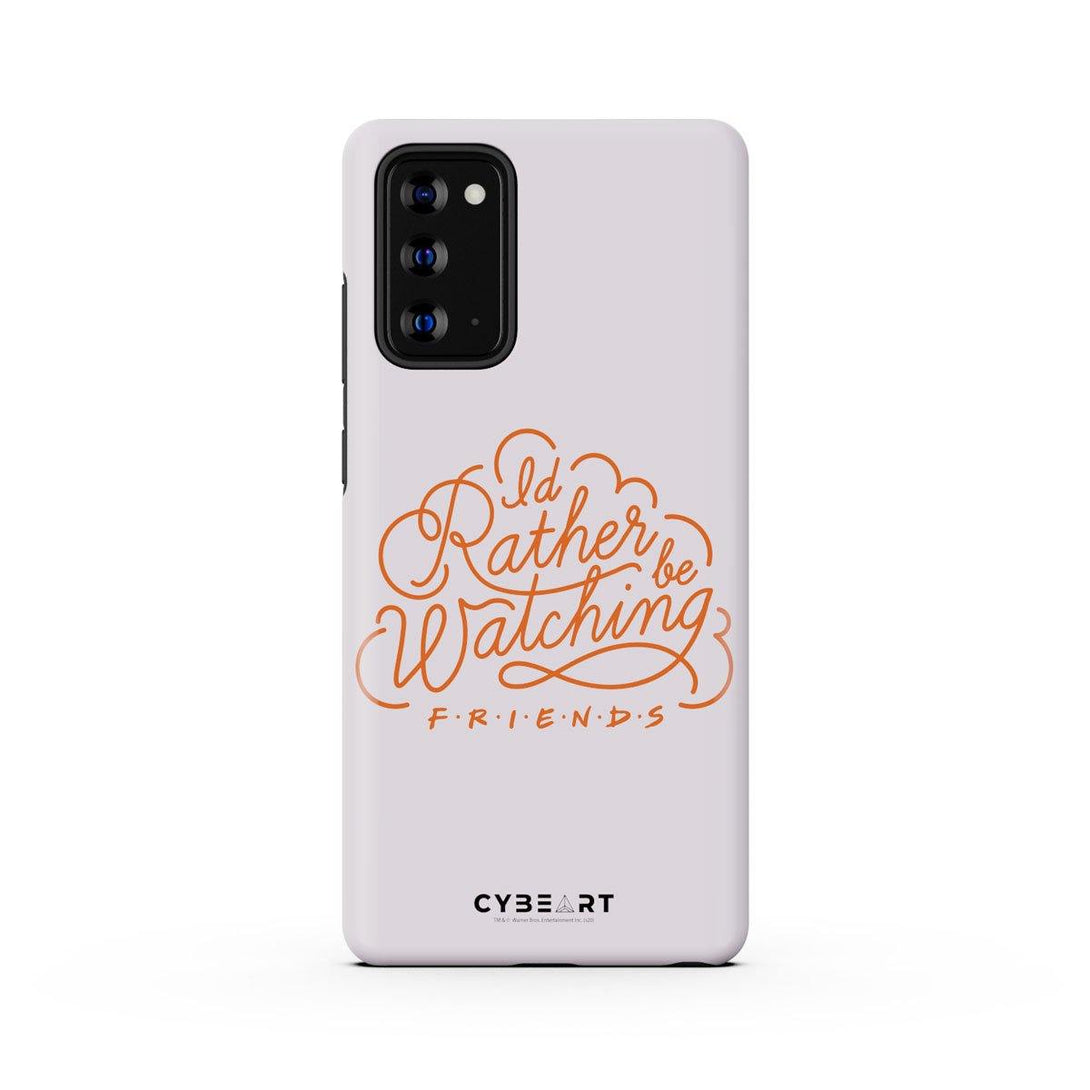 I'd Rather be Watching Friends - Red Text - Cybeart
