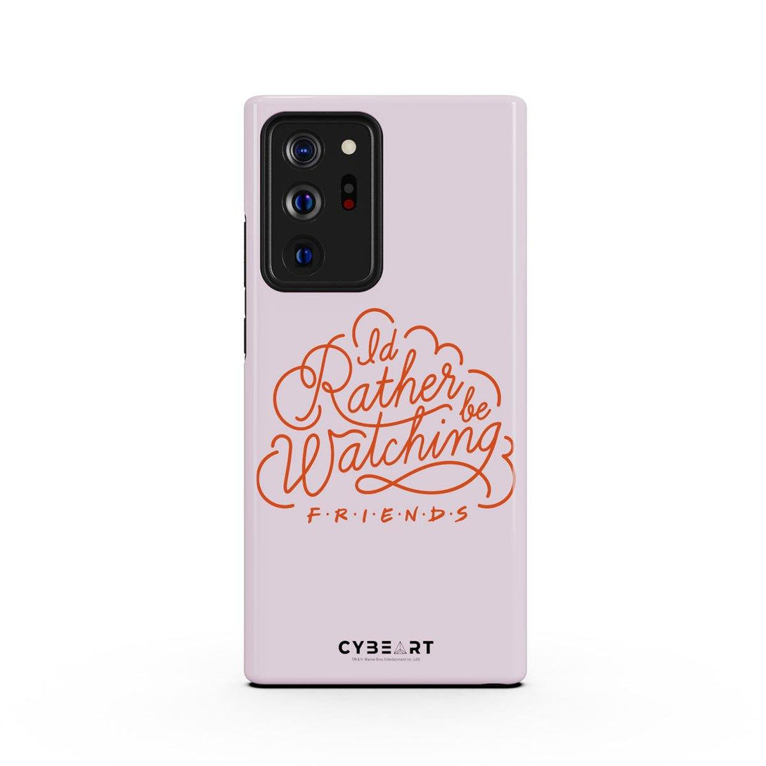 I'd Rather be Watching Friends - Red Text - Cybeart