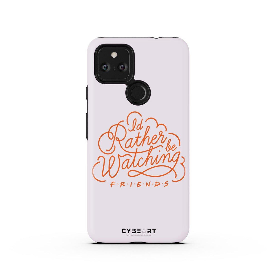 I'd Rather be Watching Friends - Red Text - Cybeart