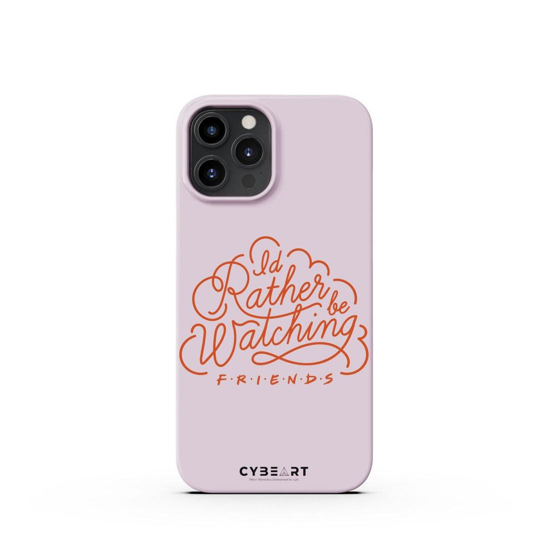 I'd Rather be Watching Friends - Red Text - Cybeart