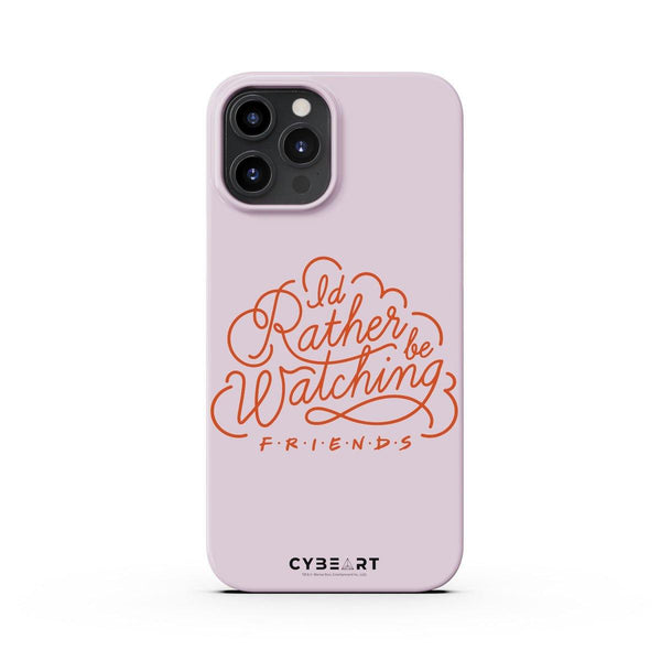 I'd Rather be Watching Friends - Red Text - Cybeart