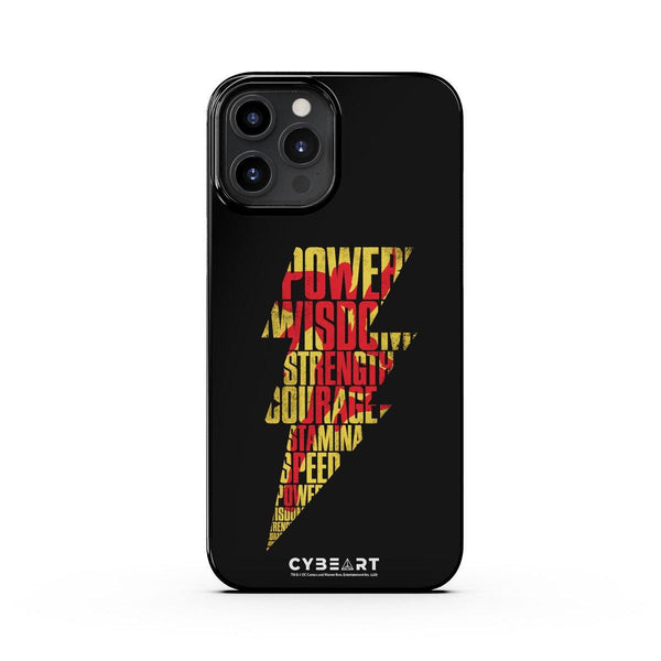 Shazam Emblem Text Art - Cybeart