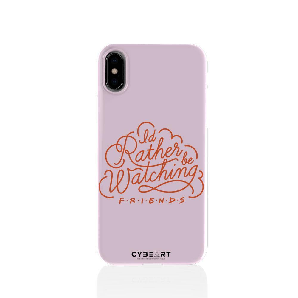 I'd Rather be Watching Friends - Red Text - Cybeart