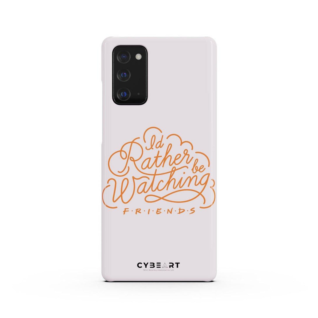 I'd Rather be Watching Friends - Red Text - Cybeart