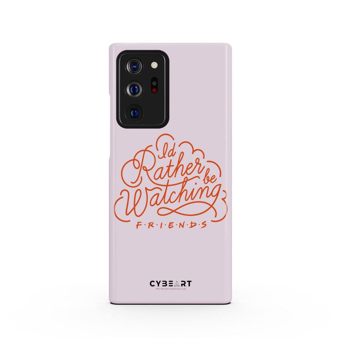 I'd Rather be Watching Friends - Red Text - Cybeart
