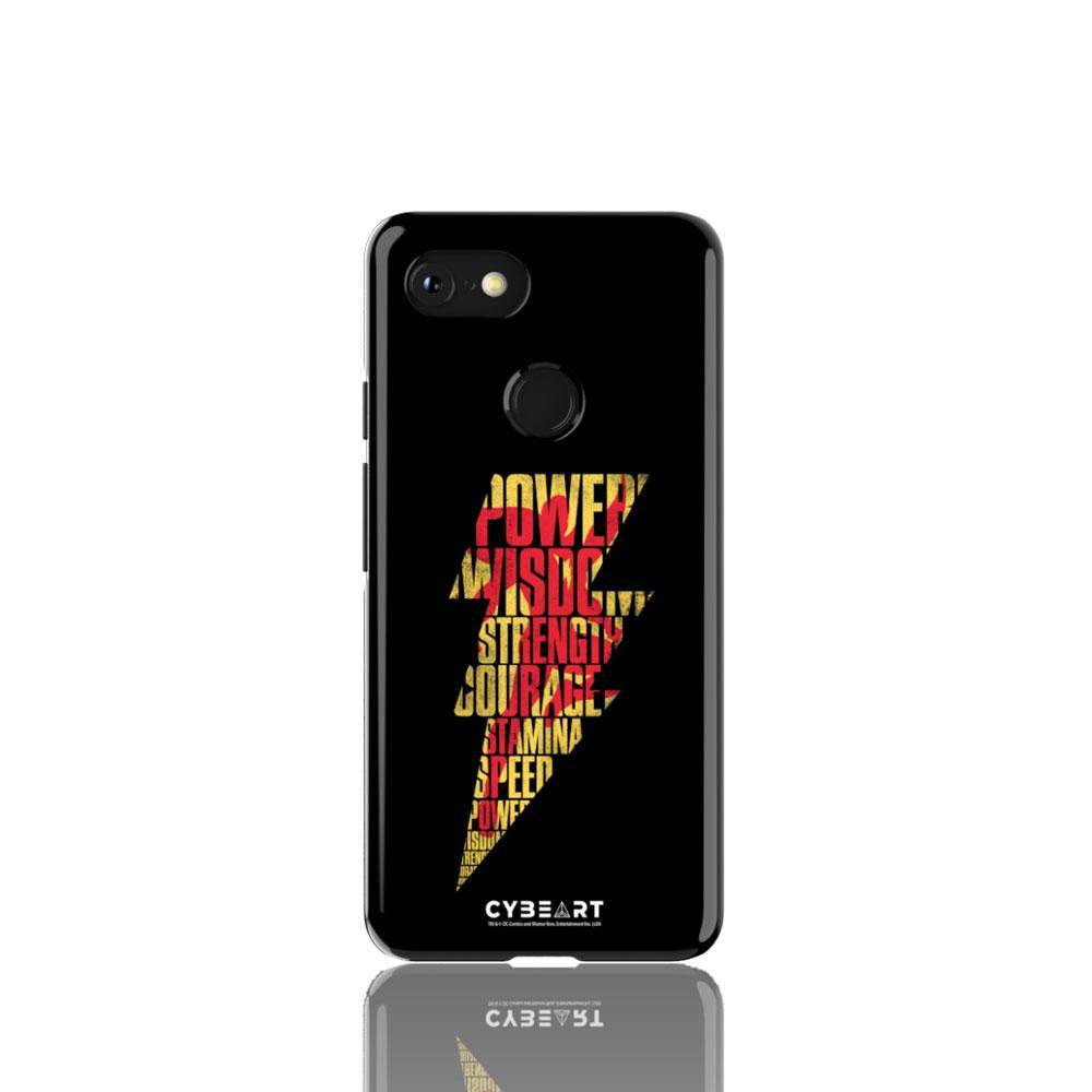 Shazam Emblem Text Art - Cybeart