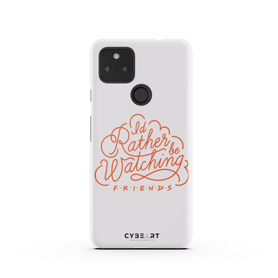 I'd Rather be Watching Friends - Red Text - Cybeart