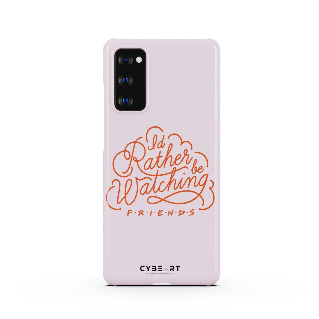 I'd Rather be Watching Friends - Red Text - Cybeart