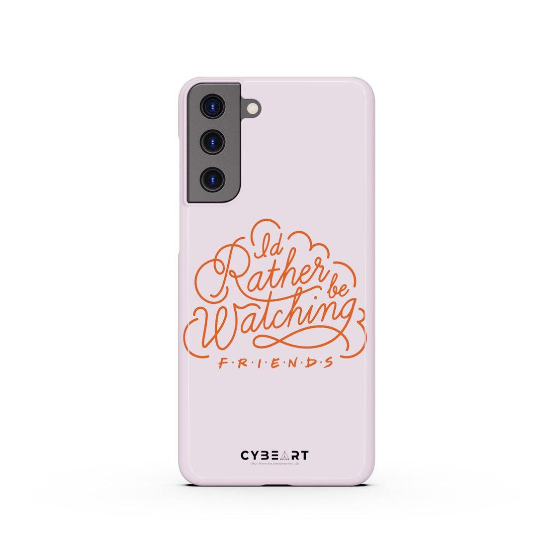 I'd Rather be Watching Friends - Red Text - Cybeart